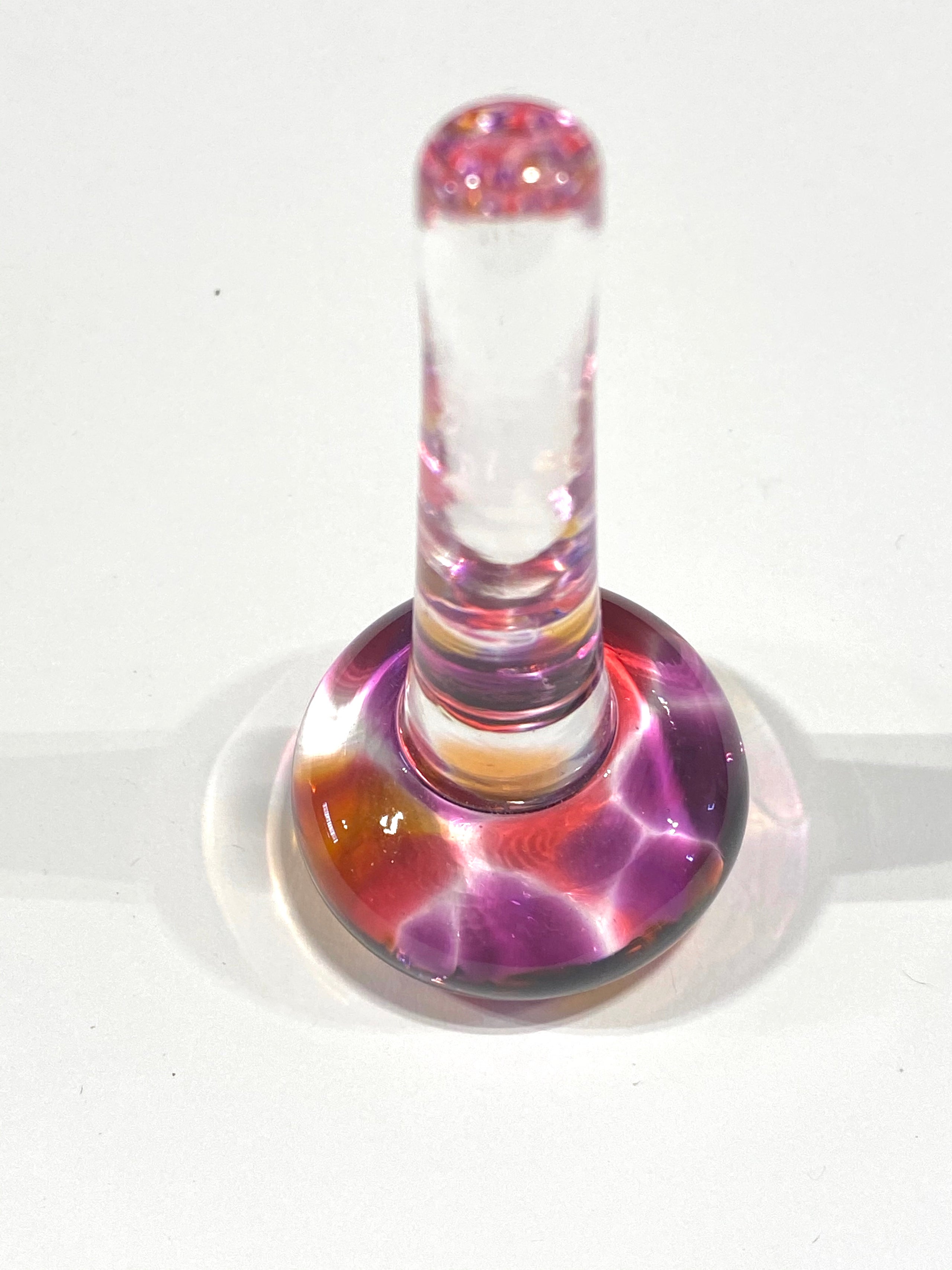 Hand blown deals glass ring holder